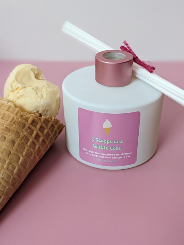 2 Scoops In A Waffle Cone Reed Diffuser